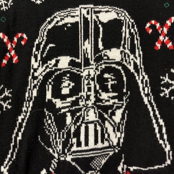 Star Wars Darth Vader Christmas Sweater Mens Size Medium - Picture 3 of 6